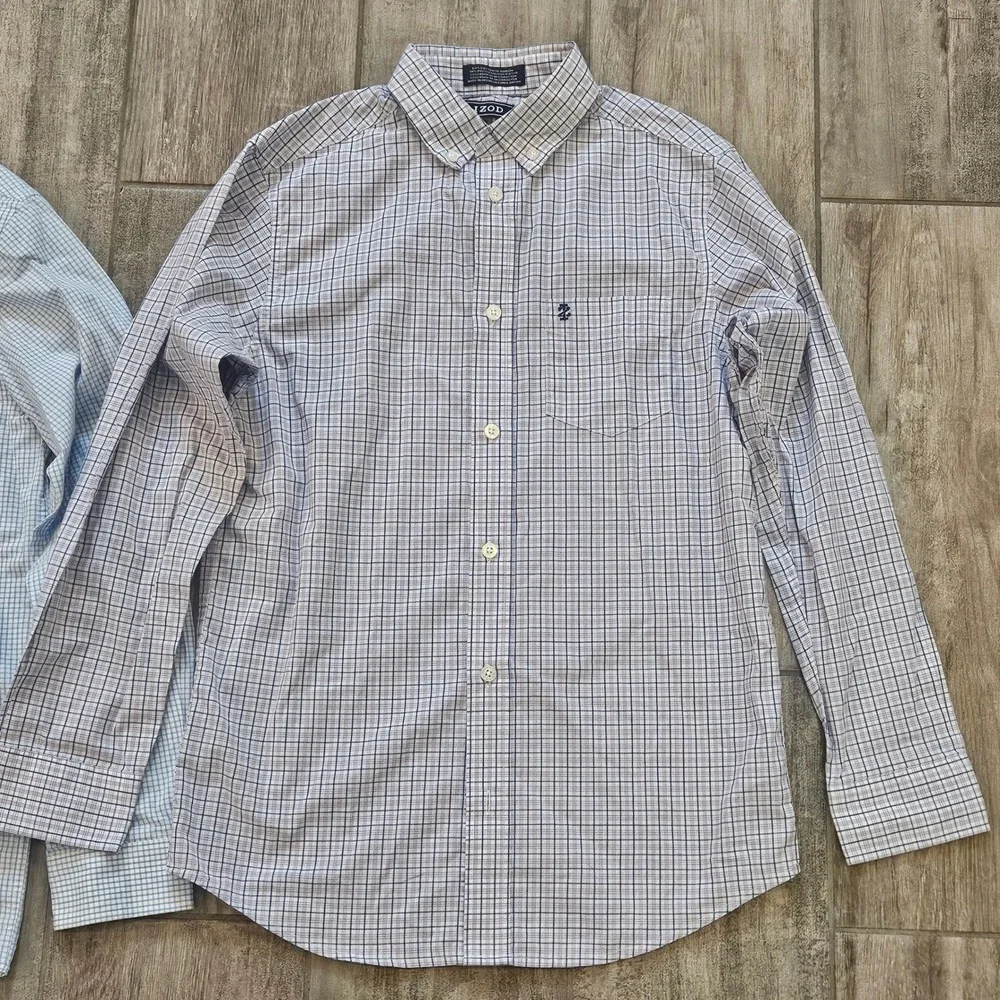 Boys Button Down Long Sleeve Shirts Size L‎ XL Lot of 3 Preppy School Church